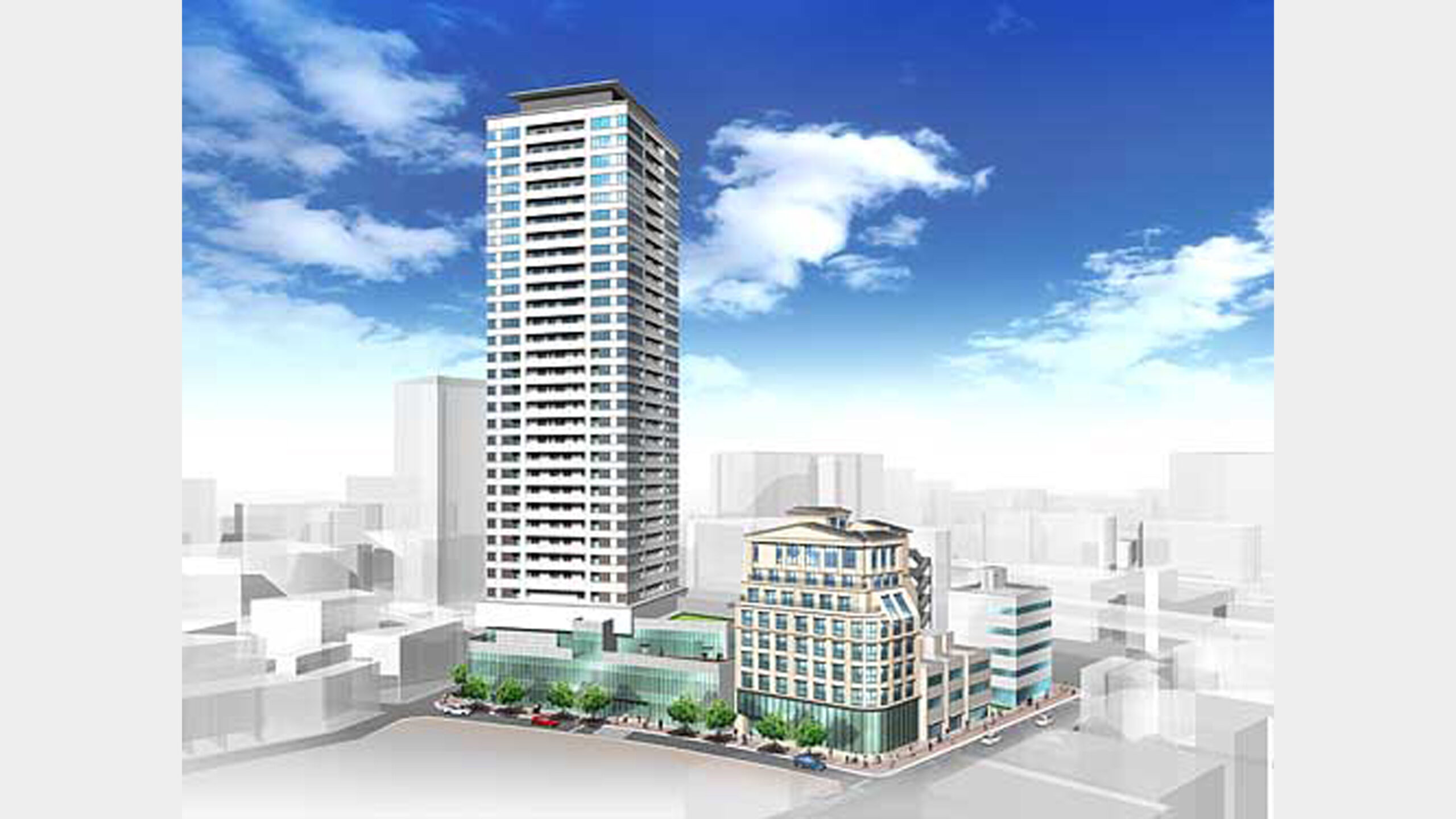 茶屋町東地区第一種市街地再開発事業イメージパース