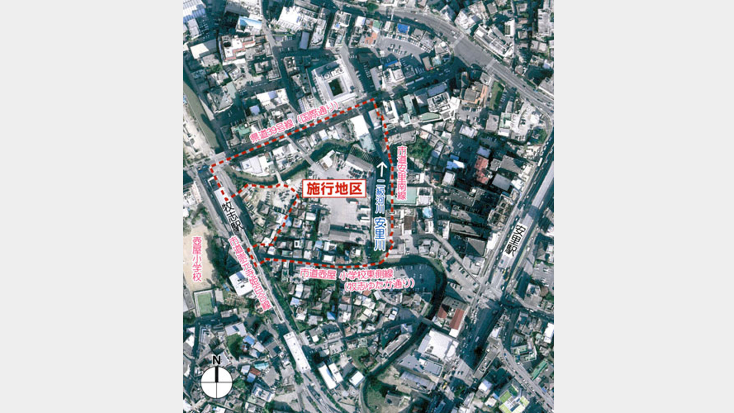 「牧志・安里地区第一種市街地再開発事業」2級河川 安里川の転流工事