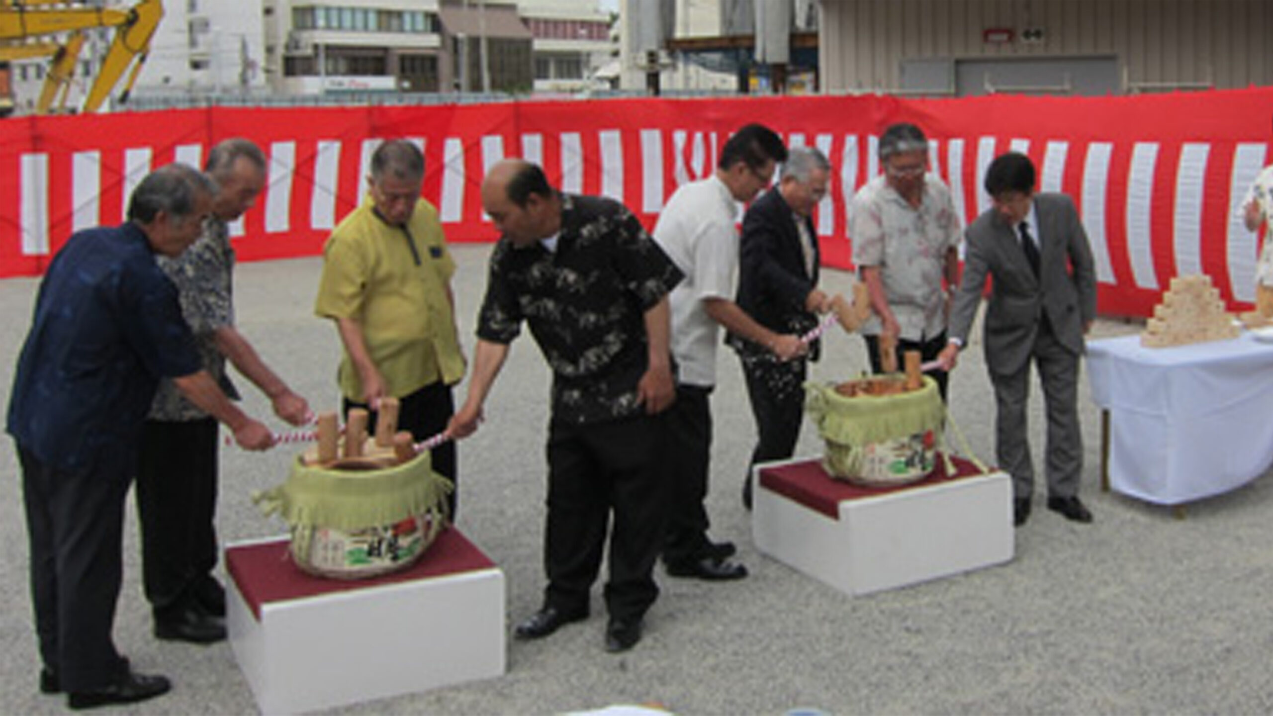 牧志・安里地区第一種市街地再開発事業南敷地施設建築物 上棟セレモニー