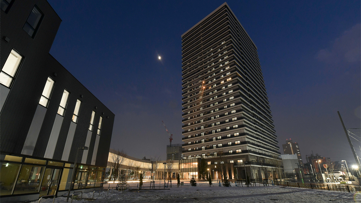 苗穂駅北口西地区優良建築物等整備事業(市街地環境形成タイプ)【ザ・グランアルト札幌/札幌市東区】